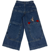 JNCO Kangaroo Baggy Denim Jeans Navy Blue